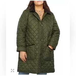 Barbour Plus Lovell Hooded Quilted Coat 2x